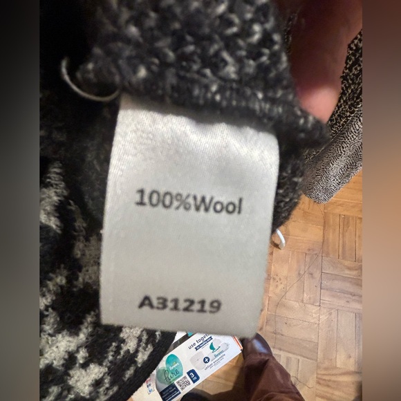 Appleseed Womens 8 Black White Houndstooth Plaid jacket/blazed - Picture 7 of 7